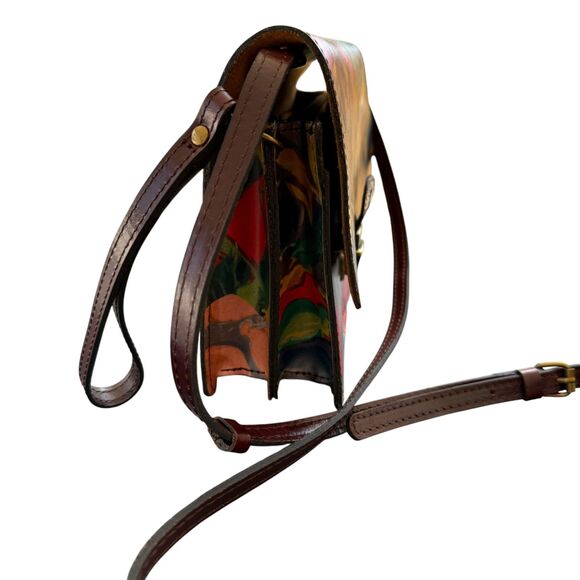 NWT‎ Patricia Nash Winter Bloom Leather Lanza Crossbody Bag - Picture 6 of 7